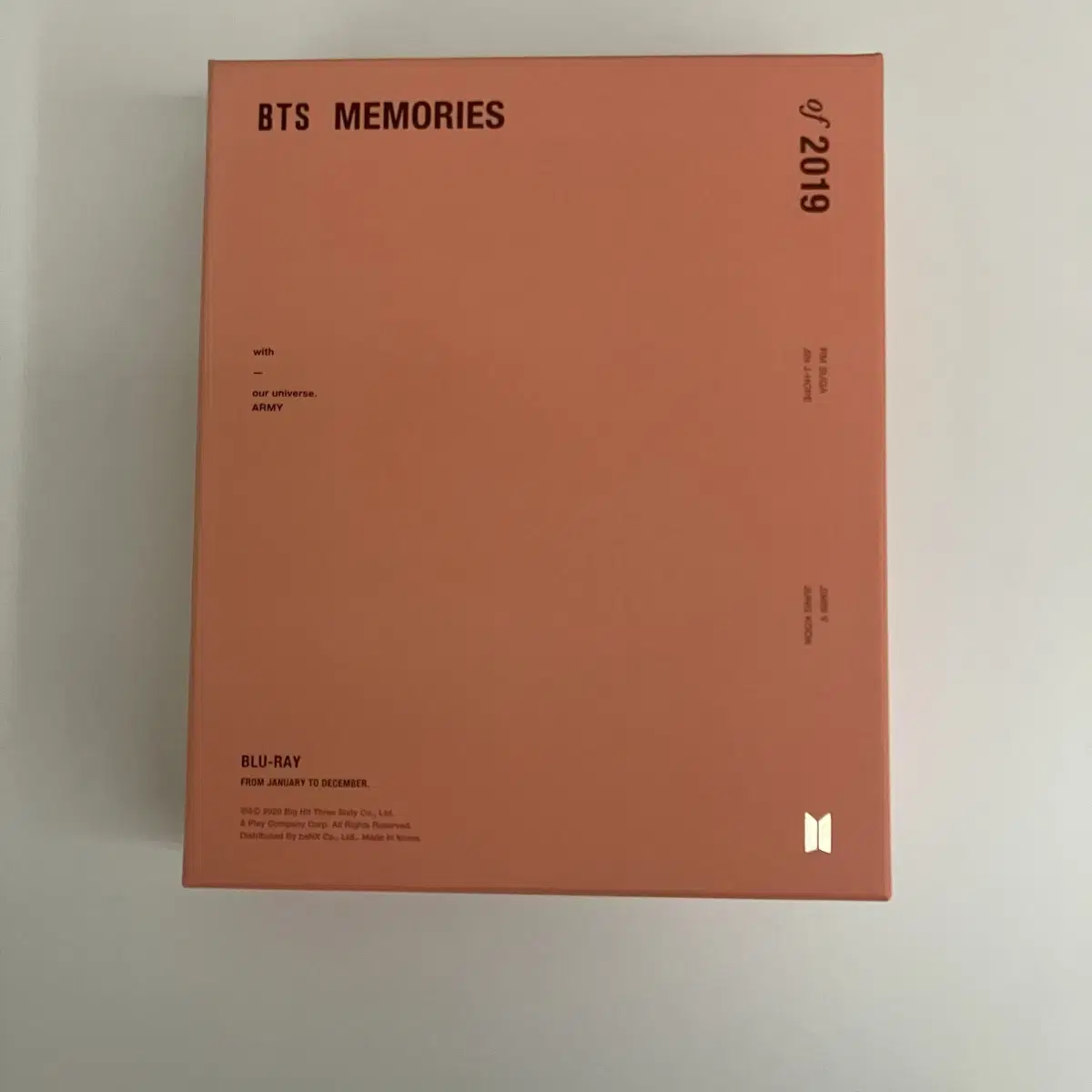 방탄소년단 메모리즈 2019블루레이 BTS